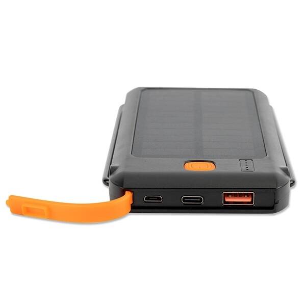 4smarts Powerbank Solarny TitanPack Flex 10000mAh black/orange 456301