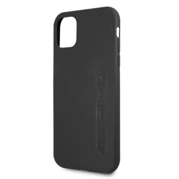 AMG AMHCN61DOLBK iPhone 11 / Xr 6,1"  czarny/black hardcase Leather Hot Stamped