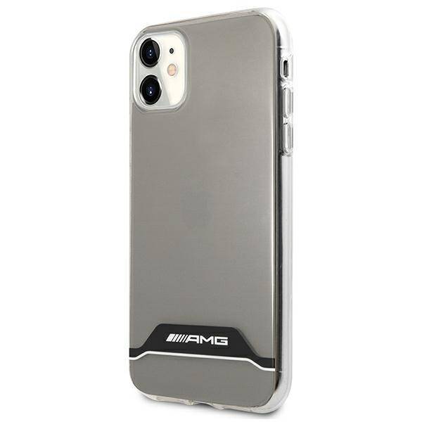 AMG AMHCN61TCBW iPhone 11 / Xr 6,1" przezroczysty/transparent hardcase Electroplate Black&White