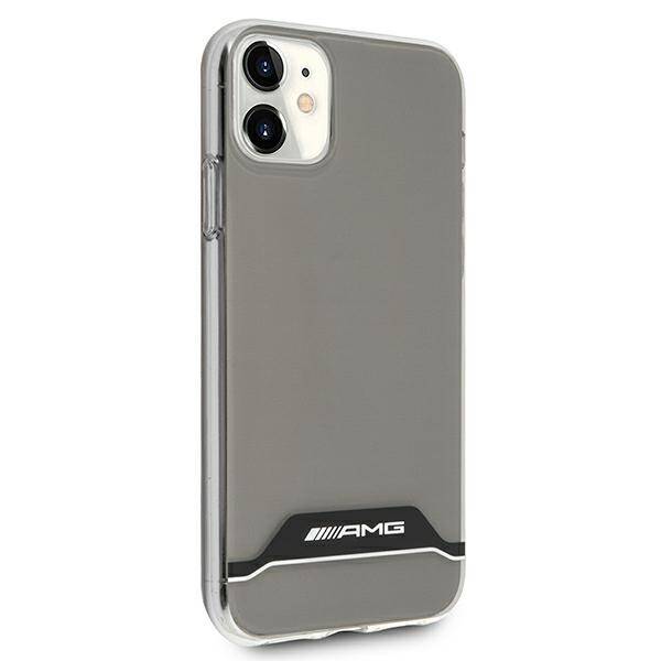 AMG AMHCN61TCBW iPhone 11 / Xr 6,1" przezroczysty/transparent hardcase Electroplate Black&White