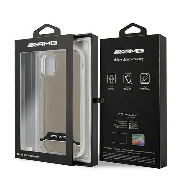 AMG AMHCN61TCBW iPhone 11 / Xr 6,1" przezroczysty/transparent hardcase Electroplate Black&White