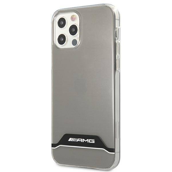 AMG AMHCP12MTCBW IPHONE 12/12 PRO TRANSPARENT/TRANSPARENT HARDCASE ELECTROPLATE BLACK & WHITE