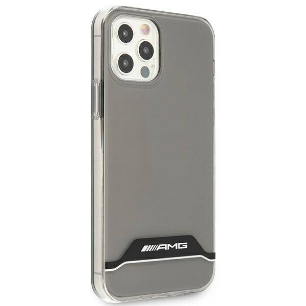 AMG AMHCP12MTCBW IPHONE 12/12 PRO TRANSPARENT/TRANSPARENT HARDCASE ELECTROPLATE BLACK & WHITE