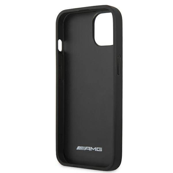 AMG AMHCP13SDOLBK iPhone 13 mini 5,4"  czarny/black hardcase Leather Hot Stamped