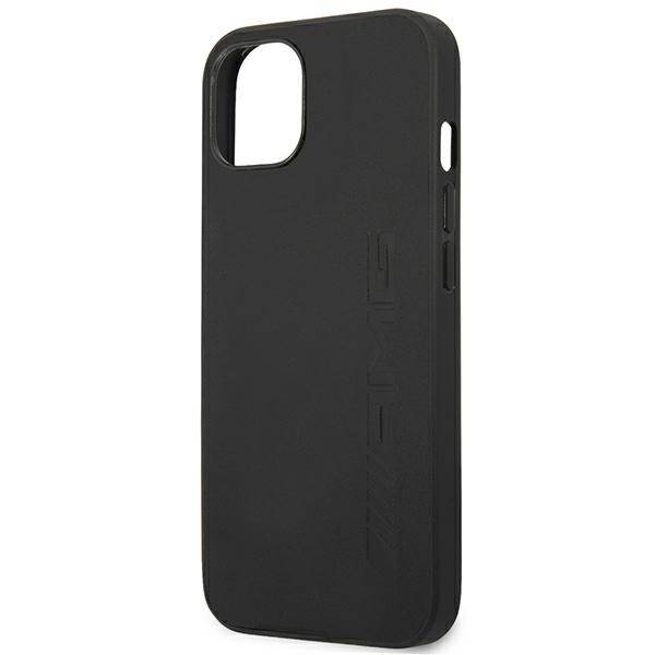 AMG AMHCP14MDOLBK iPhone 14 Plus / 15  Plus 6.7" czarny/black hardcase Leather Hot Stamped