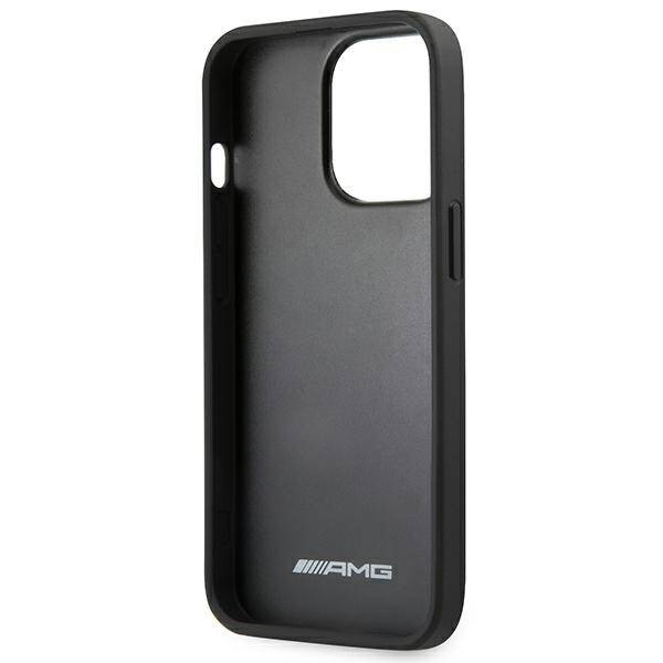 AMG AMHCP14XGSEBK iPhone 14 Pro Max 6,7"  czarny/black hardcase Leather Debossed Lines