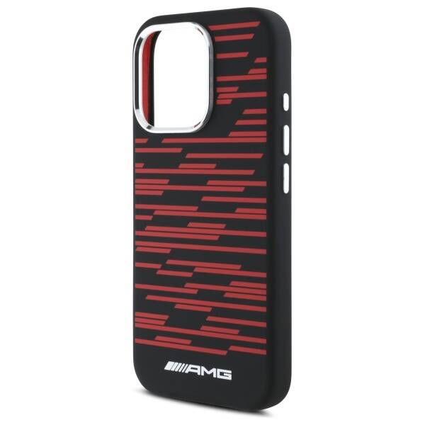 AMG AMHMP16L24SSRRK iPhone 16 Pro 6.3"    czarny/black hardcase Silicone Graphics MagSafe