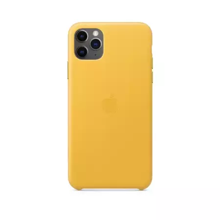 APPLE LEATHER CASE IPHONE 11 PRO MAX JUICY LEMON OPEN PACKAGE