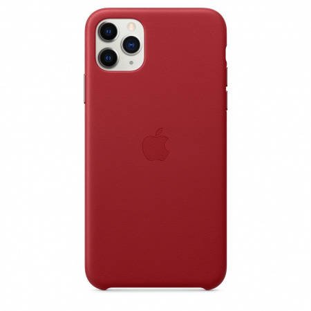 APPLE LEATHER CASE IPHONE 11 PRO MAX RED MX0F2ZM/A OPEN PACKAGE