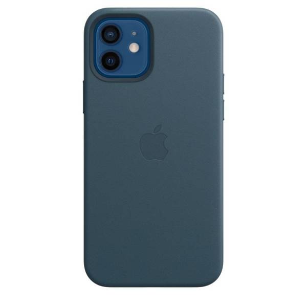 APPLE LEATHER CASE MHKE3ZM/A IPHONE 12 / 12 PRO BALTIC BLUE OPEN PACKAGE