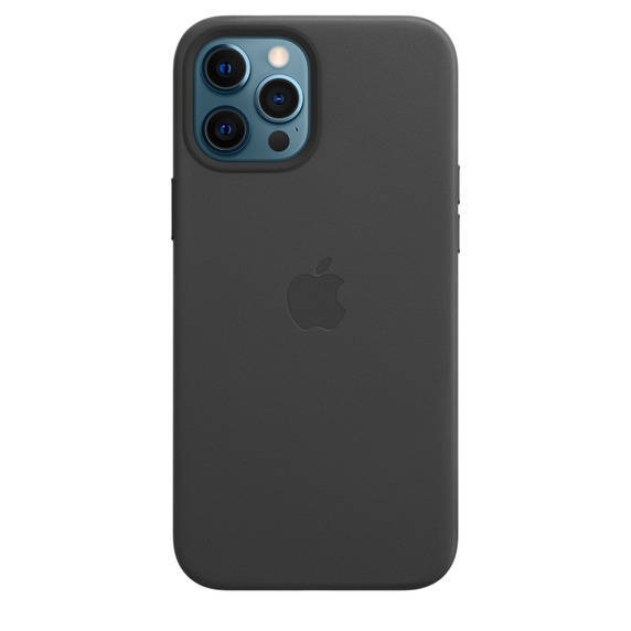 APPLE LEATHER CASE MHKM3ZM/A IPHONE 12 PRO MAX BLACK OPEN PACKAGE