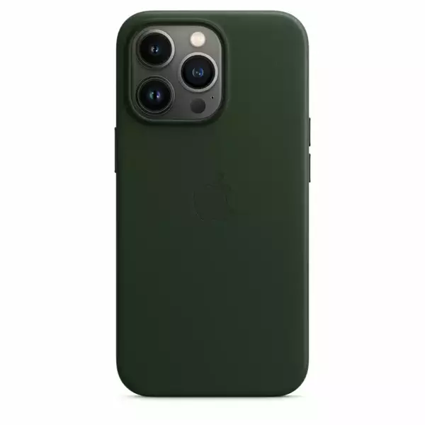 APPLE LEATHER CASE MM1G3ZM/A IPHONE 13 PRO SEQUOIA GREEN OPEN PACKAGE