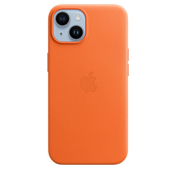 APPLE LEATHER CASE MPP83ZM/A IPHONE 14 ORANGE WITHOUT PACKAGING