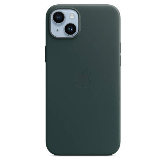 APPLE LEATHER CASE MPPA3ZM/A IPHONE 14 PLUS FOREST GREEN WITHOUT PACKAGING