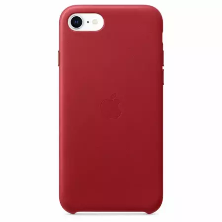 APPLE LEATHER CASE MXYL2ZM/A  IPHONE 7 / 8 / SE RED OPEN PACKAGE