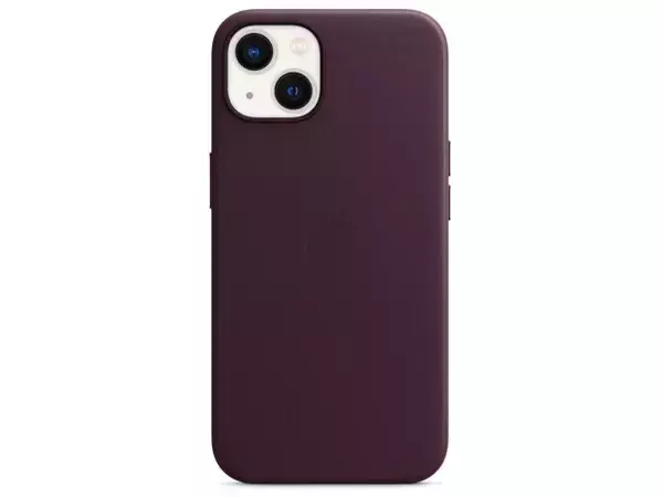 APPLE LEATHER CASEMM143ZM/A IPHONE 13 DARK CHERRY OPEN PACKAGE