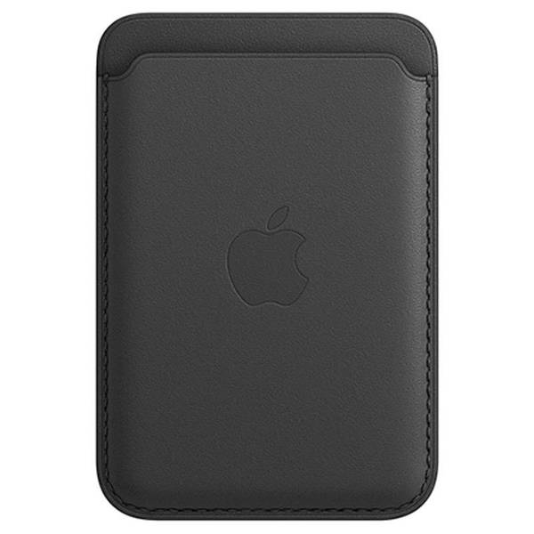 APPLE LEATHER  WALLET MHLR3ZM/A BLACK OPEN PACKAGE