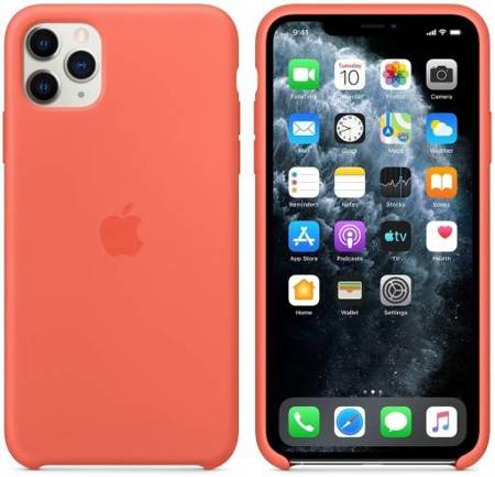 APPLE SILICONE CASE IPHONE 11 PRO MAX  MX022ZM/A ORANGE OPEN PACKAGE