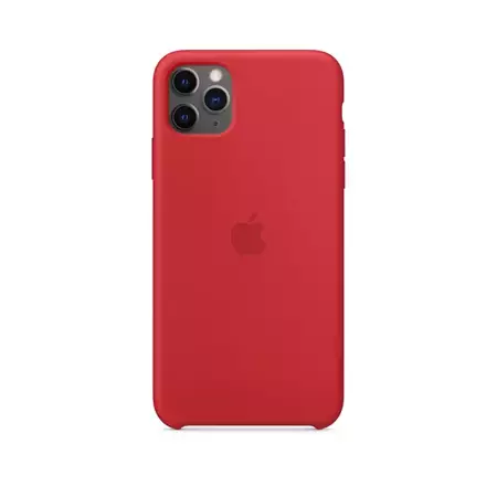 APPLE SILICONE CASE IPHONE 11 PRO MAX RED OPEN PACKAGE