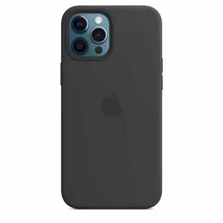 APPLE SILICONE CASE IPHONE 12 PRO MAX BLACK WITHOUT PACKAGING