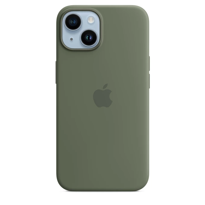 APPLE SILICONE CASE MQU83ZM/A  IPHONE 14 OLIVE OPEN PACKAGE
