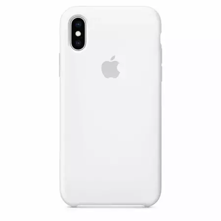 APPLE SILICONE CASE MRWF2ZM/A IPHONE XS MAX WHITE OPEN PACKAGE