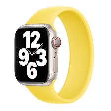 APPLE STRAP APPLE WATCH SOLO LOOP 42/44/45MM CANARY YELLOW OPEN PACKAGE