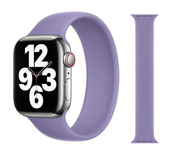 APPLE STRAP SOLO MKX03FE/A SILICONE APPLE WATCH STRAP 41MM ENGLISH LAVENDER MIX SIZE WITHOUT PACKAGING