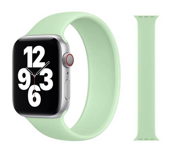 APPLE STRAP SOLO SILICONE APPLE WATCH STRAP 40MM PISTACHIO MIX SIZES WITHOUT PACKAGING