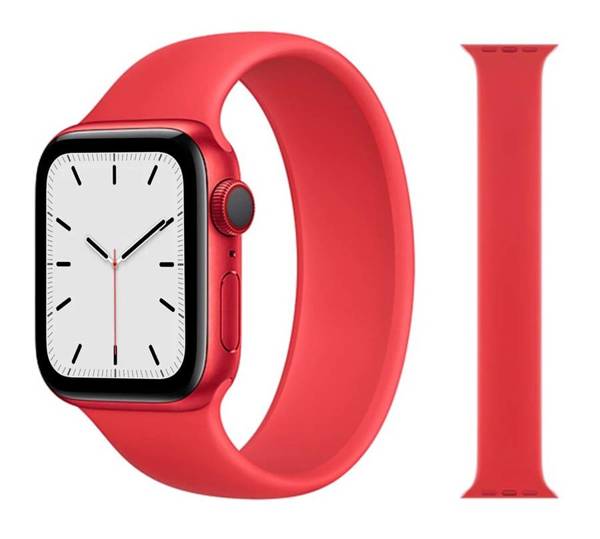 APPLE STRAP SOLO SILICONE APPLE WATCH STRAP 40MM RED MIX SIZES WITHOUT PACKAGING