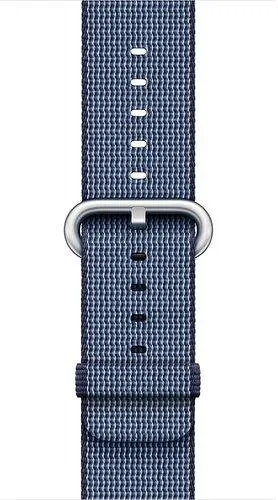 APPLE STRAP WOVEN NYLON MATERIAL STRAP FOR APPLE WATCH 42/44/45MM NAVY/TAHUE BLUE OPEN PACK