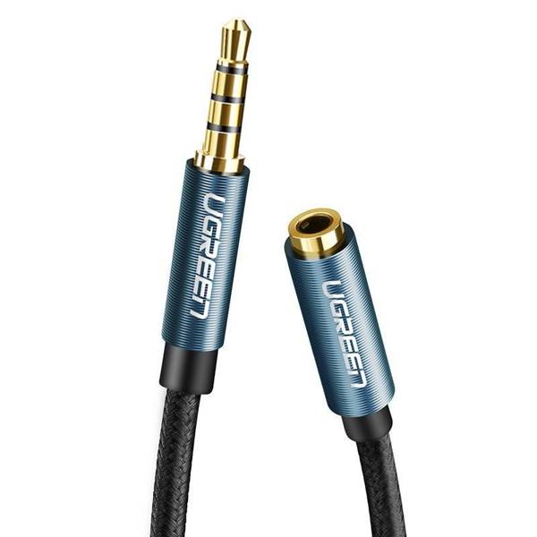 AUX JACK AUDIO EXTENDER 3.5 MM UGREEN AV118, 1M (BLUE)