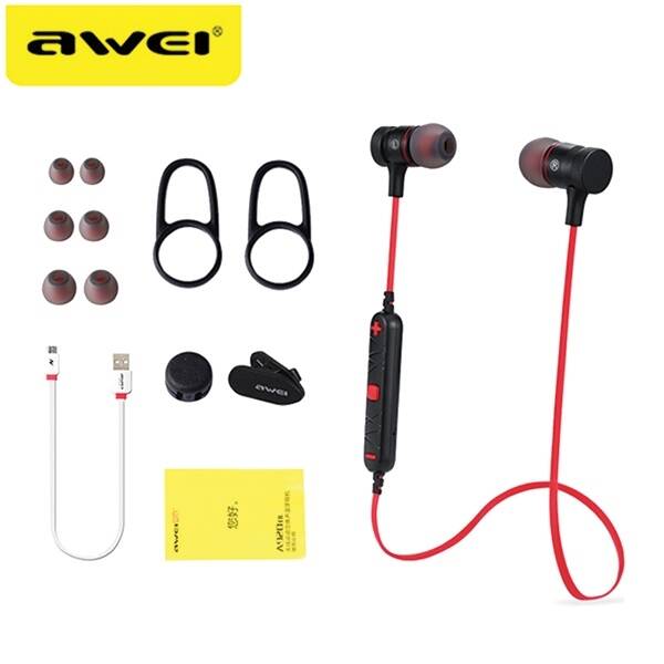 AWEI słuchawki sportowe Bluetooth A920BL czarny/black magnetyczne