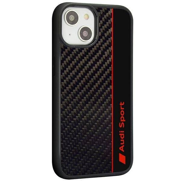 Audi Carbon Fiber Stripe iPhone 14 / 15  / 13 6.1" czarny/black hardcase AUS-TPUPCIP14-R8/D1-BK