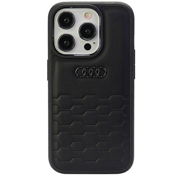 Audi GT Synthetic Leather iPhone 15 Pro 6.1"czarny/black hardcase AU-TPUPCIP15P-GT/D2-BK