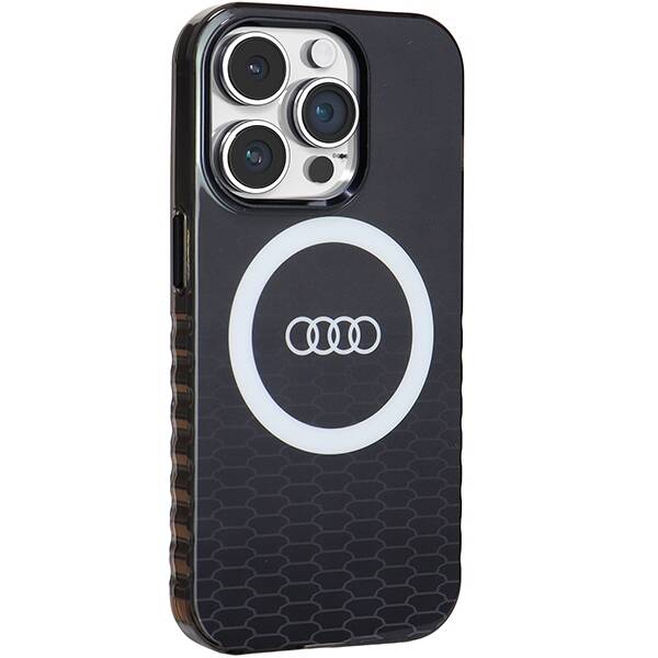 Audi IML Big Logo MagSafe Case iPhone 14 Pro 6.1" czarny/black hardcase AU-IMLMIP14P-Q5/D2-BK