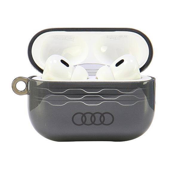 Audi IML Geometric Pattern AirPods Pro 2 cover szary/gray AU-IMLAPP2-A6/D3-GY