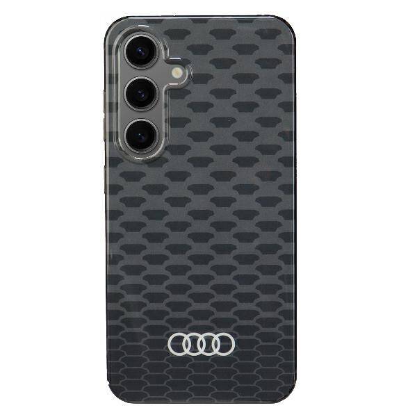 Audi IML Stitching Pattern MagSafe Case  S24 S921 czarny/black hardcase AU-IMLMS24-Q5/D3-BK