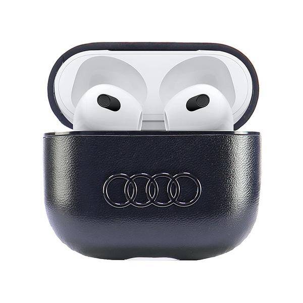 Audi Leather Big Logo AirPods 3 cover czarny/black AU-AP3-GT/D3-BK