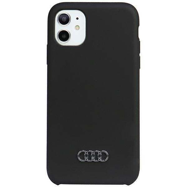 Audi Silicone Case iPhone 12/12 Pro 6.1"  czarny/black hardcase AU-LSRIP12P-Q3/D1-BK