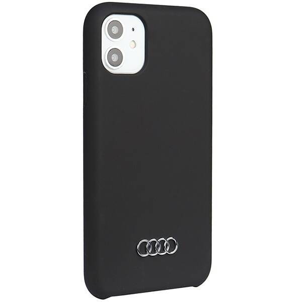 Audi Silicone Case iPhone 12/12 Pro 6.1"  czarny/black hardcase AU-LSRIP12P-Q3/D1-BK