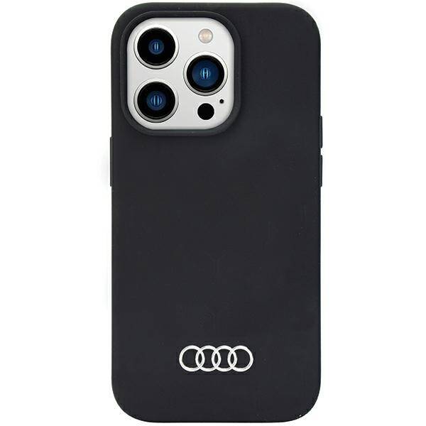 Audi Silicone Case iPhone 14 Pro 6.1"  czarny/black hardcase AU-LSRIP14P-Q3/D1-BK