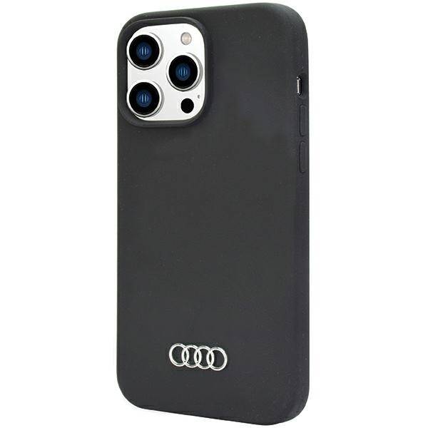 Audi Silicone Case iPhone 14 Pro Max  6.7" czarny/black hardcase AU-LSRIP14PM-Q3/D1-BK