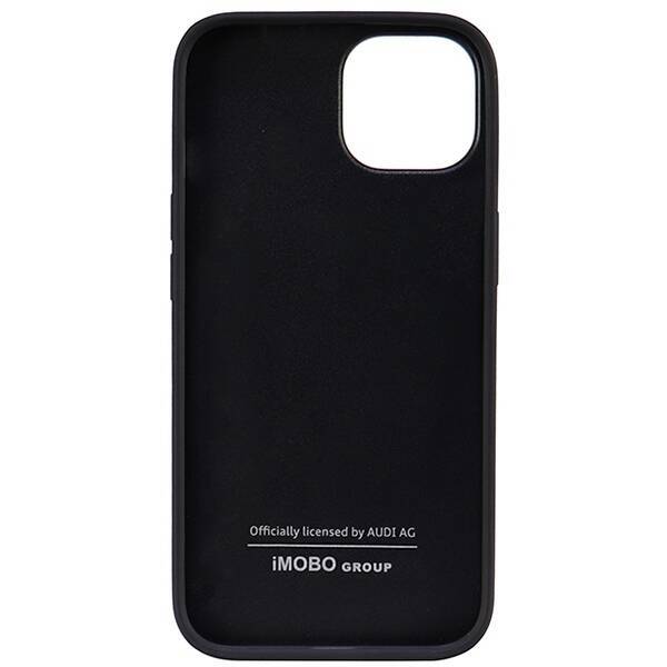 Audi Synthetic Leather iPhone 14 / 15 /  13 6.1" czarny/black hardcase AU-TPUPCIP14-TT/D1-BK