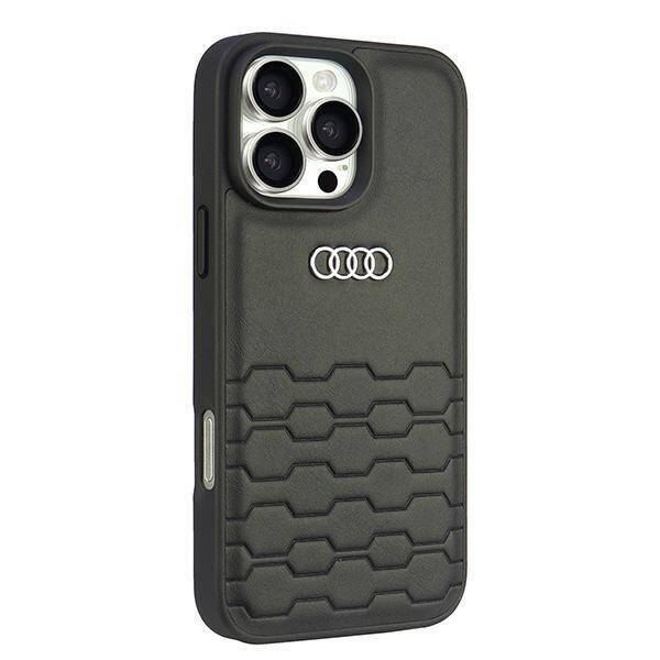 Audi Synthetic Leather iPhone 16 Pro Max 6.9" czarny/black hardcase AU-TPUPCIP16PM-GT/D2-BK