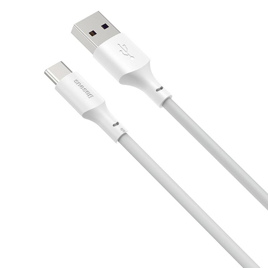 BASEUS 2X SET USB TYP C - LIGHTNING CABLE FAST CHARGING POWER DELIVERY QUICK CHARGE 40 W 5 A 1,5 M WHITE (TZCATZJ-02)