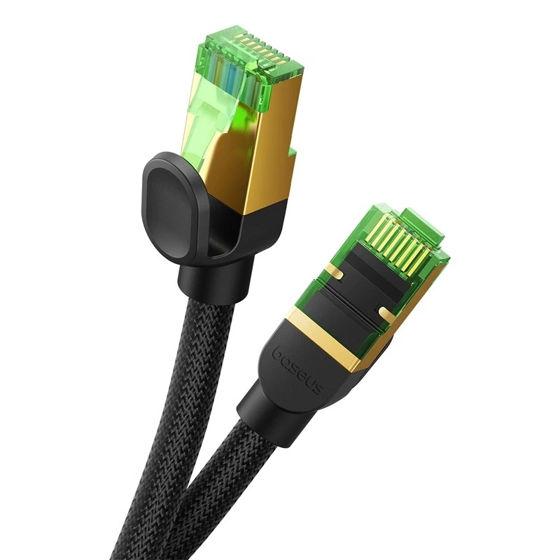 BASEUS FAST RJ45 CAT. NETWORK CABLE. 8 40GBPS 2M BRAIDED BLACK