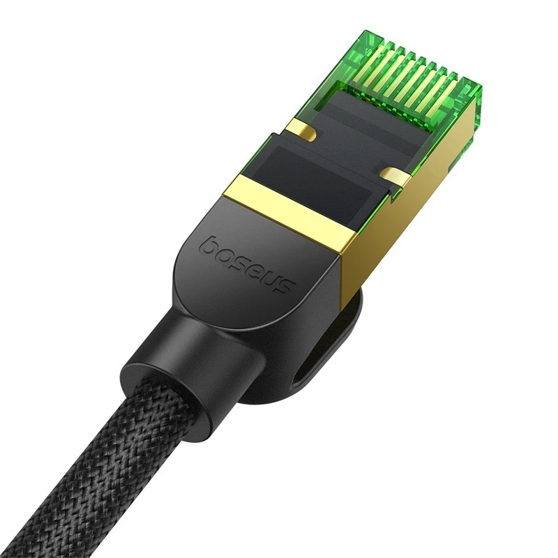 BASEUS FAST RJ45 CAT. NETWORK CABLE. 8 40GBPS 2M BRAIDED BLACK