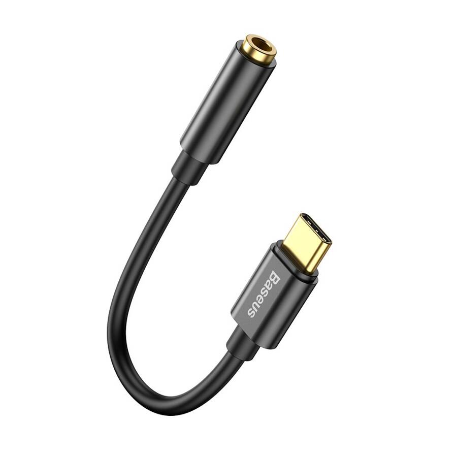 BASEUS L54 HEADPHONE ADAPTER USB-C TO 3.5MM AUDIO JACK DAC 24 BIT 48 KHZ BLACK (CATL54-01)