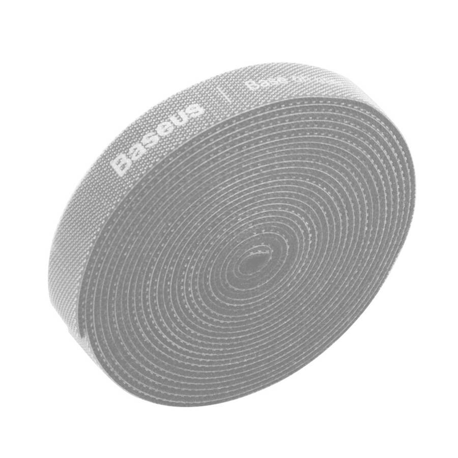 BASEUS RAINBOW CIRCLE HOOK AND LOOP STRAPS - VELCRO TAPE VELCRO CABLE ORGANIZER 3M GRAY (ACMGT-F0G)